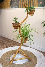 Porte-plantes vintage en rotin/tuyau pour plantes en bambou, Enlèvement