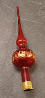 rode kerstboom piek met goud, Diversen, Kerst, Ophalen of Verzenden, Gebruikt