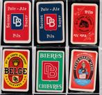 6 Cartes à Jouer avec  Pubs. de  BIERES/Brasserie  BELGIQUE, Envoi, Comme neuf, Carte(s) à jouer