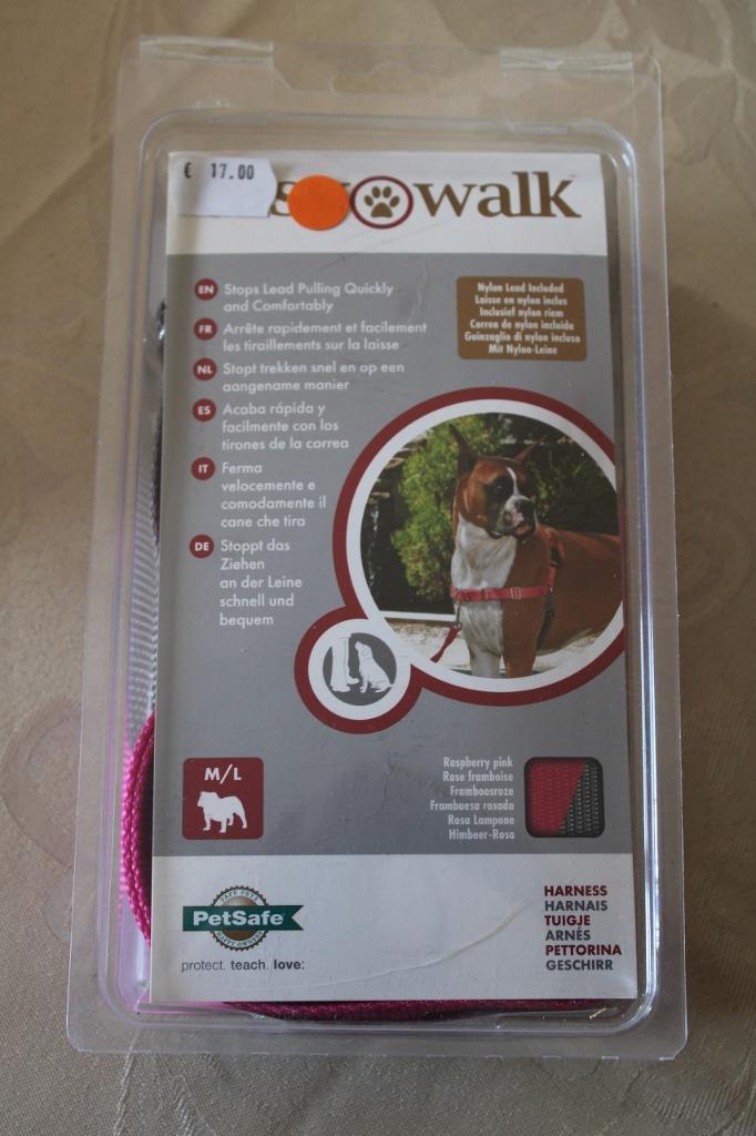 Easy walk harnas Framboosroze M/L buikriem 64 tot 89 cm, Dieren en Toebehoren, Hondenhalsbanden en Penningen, Nieuw, Ophalen of Verzenden