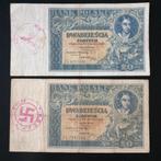 2 x 20 zloty Polen,Duitsland bezet set, Setje, Duitsland, Ophalen of Verzenden