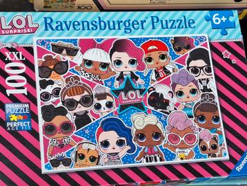 Lot puzzels LOL, Tinkerbel, 101 dalmatiers beschikbaar voor biedingen
