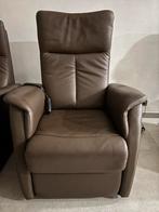 elektrische relaxfauteuil met opstafuncrie, leder!, Huis en Inrichting, Fauteuils, Ophalen, Zo goed als nieuw, Leer, Relaxzetel fauteuil relax zetel relaxfauteuil fauteuilrelax