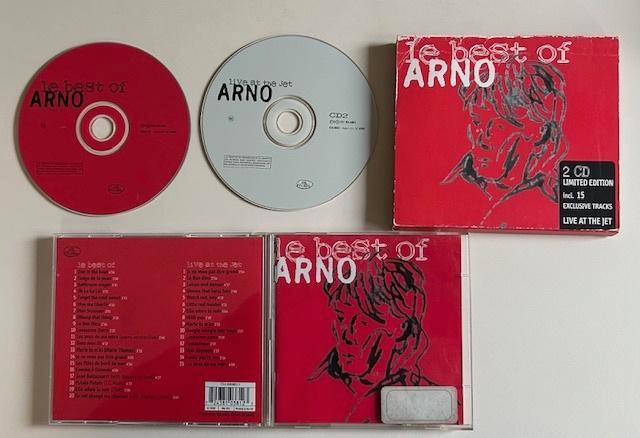 2CD LE BEST OF ARNO - LIVE AT THE JET + VERZAMEL LIMITED ED., Cd's en Dvd's, Cd's | Rock, Gebruikt, Poprock, Ophalen of Verzenden