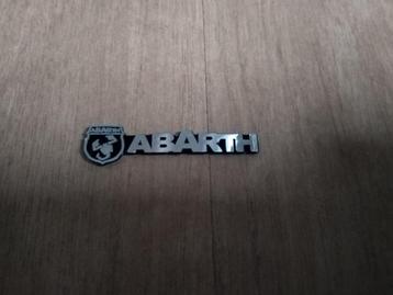 Abarth badge zilverkleurig 