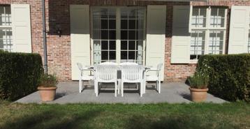 Set Witte Tuintafel en 10 Stoelen Allibert. Set: 120€ beschikbaar voor biedingen