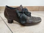 Bruine laarsjes met hak van Rieker, maat 39, Kleding | Dames, Schoenen, Pumps, Bruin, Ophalen of Verzenden, Gedragen