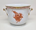 Herend cachepot Apponyi orange decor, Hongarije 20e eeuw., Ophalen of Verzenden