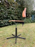 Vintage tekenstoel in de hoogte verstelbaar., Huis en Inrichting, Ophalen, Gebruikt, Zwart, Vintage