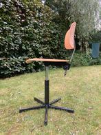 Vintage tekenstoel in de hoogte verstelbaar., Huis en Inrichting, Stoelen, Ophalen, Gebruikt, Zwart, Vintage