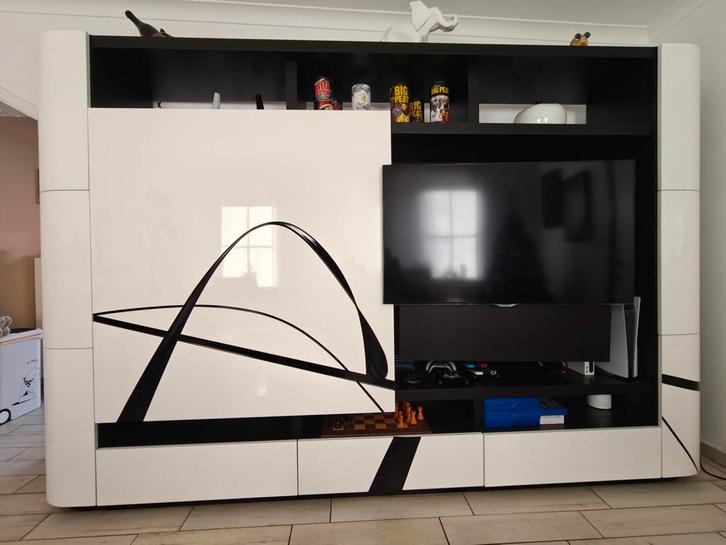 Meuble TV + table basse, Maison & Meubles, Armoires | Mobilier de télévision, Comme neuf, Enlèvement