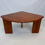 Grote teakhouten hoektafel, 45 tot 60 cm, Scandinavisch design, Zo goed als nieuw, Overige vormen