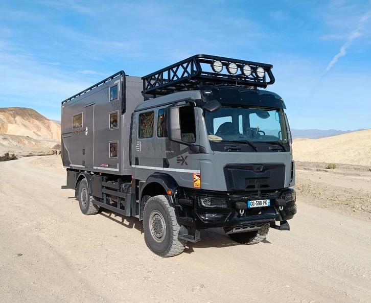 Camion d'expedition MAN TGM 4x4, Caravanes & Camping, Camping-cars, Particulier, jusqu'à 5, Diesel, Automatique, 8 mètres et plus