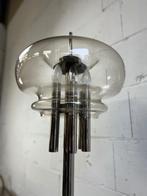 Vintage staanlamp: chroom & glas 'Leclaire & Schäfer', Ophalen of Verzenden