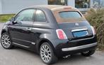 Fiat 500 cabrio 12ess an2014 cuir rouge 170mkm 4500€, Autos, Cuir, Euro 5, Achat, Cabriolet
