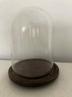 Stolp in glas op houten voet, Maison & Meubles, Accessoires pour la Maison | Cloches, Enlèvement, Utilisé