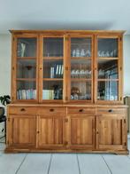 Teak vitrinekast L226 H 235 D 40/53, Ophalen