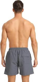 Shorts de bain JustSun LIVRAISON RAPIDE ET GRATUITE, Envoi, Taille 52/54 (L), Gris, Short de bain