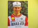 wielerkaart  1983 team boule d'or  dirk de wolf  signe, Zo goed als nieuw, Verzenden