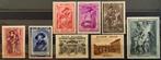 Nrs. 504-511. 1939. MH*. Restauratie Rubenshuis. OBP: 45,00e, Postzegels en Munten, Postzegels | Europa | België, Spoor van plakker