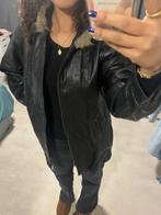 Leren parka, Kleding | Dames, Ophalen of Verzenden, Nieuw, Maat 46/48 (XL) of groter, Zwart