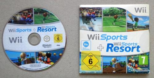 Wii Sports + Wii Sports Resort voor de Nintendo Wii, Games en Spelcomputers, Games | Nintendo Wii, Gebruikt, Ophalen of Verzenden
