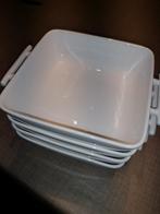 4 vierkant kommen, Enlèvement ou Envoi, Utilisé, Porcelaine, Récipient(s)