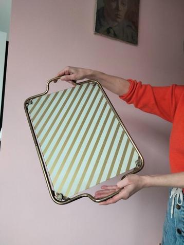 1970s Vintage design plateau dienblad Hollywood Regency beschikbaar voor biedingen