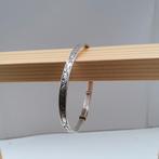Zilveren armbandje met gegraveerd motief., Ophalen of Verzenden, Zo goed als nieuw, Zilver, Zilver