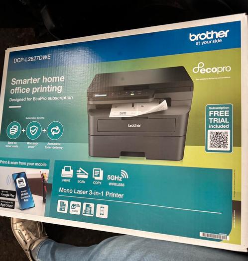 Nieuw in verpakking Brother DCP-L2627DWE, Computers en Software, Printers, Nieuw, Printer, Laserprinter, Kopieren, Scannen, Zwart-en-wit printen