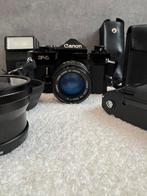 F-1 Canon set near mint conditions, Audio, Tv en Foto, Verzenden, Accessoires