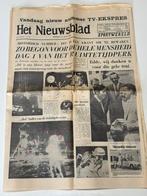 Krant Maanlanding Armstrong 1969 Het Nieuwsblad, Verzamelen, Tijdschriften, Kranten en Knipsels, Verzenden, Krant