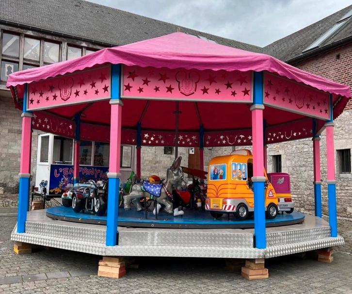 Manège, enfantin, carrousel, Hobby en Vrije tijd, Feestartikelen, Gebruikt, Feestartikel, Ophalen