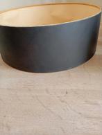 Abat-jour vintage vert ancien recouvert de cuir, Enlèvement