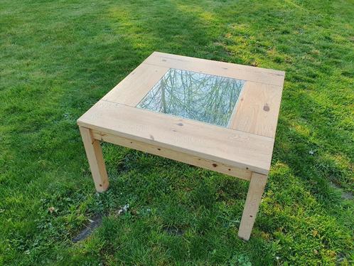 Salontafel te koop, Huis en Inrichting, Tafels | Salontafels, Gebruikt, Minder dan 50 cm, 50 tot 100 cm, 50 tot 100 cm, Vierkant