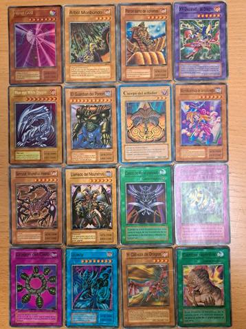 Yu-gi-oh !  14 cartes espagnol + 2 cartes english