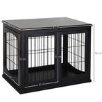 Honden Bench met 2 deuren Zwart, Verzenden, Nieuw