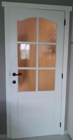 4 Volle houten binnendeuren, Doe-het-zelf en Bouw, Deuren en Vliegenramen, Ophalen, 215 cm of meer, Binnendeur, Zo goed als nieuw