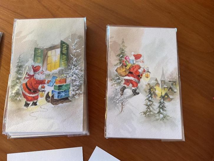 Prachtige vintage oude kerst -nieuwjaarskaartjes, ongebruikt, Diversen, Kerst, Nieuw, Ophalen of Verzenden