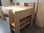 bed, 90 cm, Gebruikt, Eenpersoons, Hout