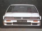 Honda Prelude 1.8 EX & 2.0 16v 2de Generatie Brochure, Verzenden, Honda