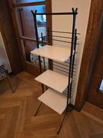 Vintage 60s Tomado industriële boekenrek wandrek hout ijzer, Ophalen, Gebruikt, 100 tot 150 cm, Minder dan 150 cm