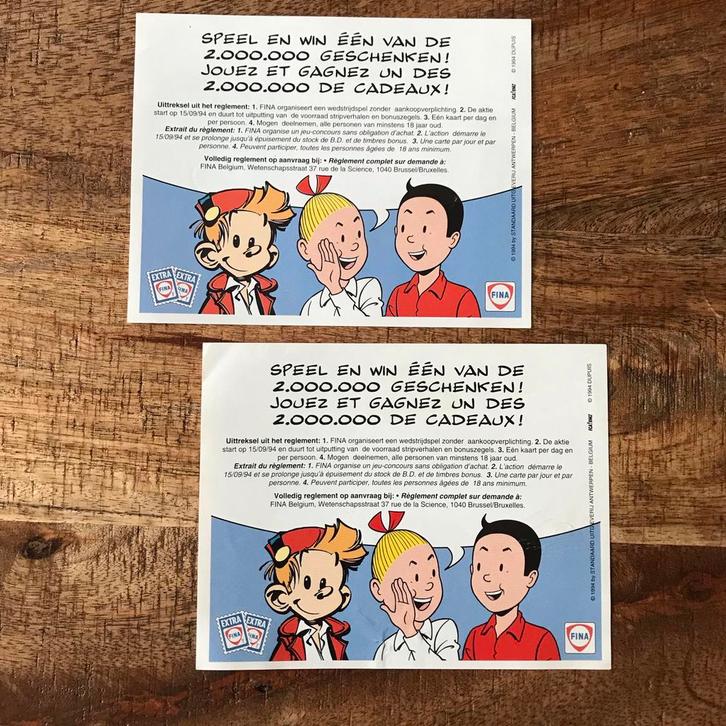 ♦️S&W🗯 Fina kraslot 1994. Suske & Wiske, Verzamelen, Stripfiguren, Zo goed als nieuw, Suske en Wiske, Ophalen of Verzenden