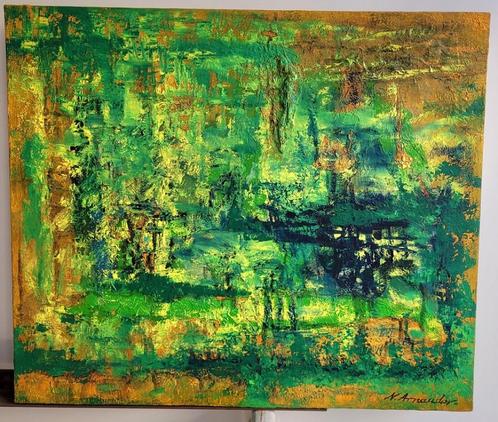 Nikolai Arnaudov, Antigua II, Antiek en Kunst, Kunst | Schilderijen | Abstract, Ophalen of Verzenden