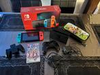 Switch V2 2019, Switch OLED, Met games, Met 2 controllers, Ophalen of Verzenden