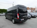 Ford Transit 2T L3-H2 2.0 TDCi 130pk AUTOMAAT 3pl Business, Auto's, Bestelwagens en Lichte vracht, 1995 cc, Euro 6, 128 pk, Zwart