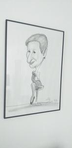 Tekening in kader gemaakt in 1999. Zie foto's., Antiek en Kunst, Ophalen