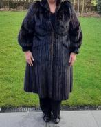 Lange nerts / vison bontmantel (44-46), Ophalen of Verzenden, Gedragen, Maat 46/48 (XL) of groter, Bruin