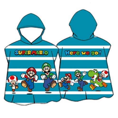 Super Mario Badponcho - Sneldrogend, Kinderen en Baby's, Kinderkleding | Kinder-zwemkleding, Nieuw, Badponcho, One size, Jongen