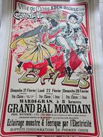 Ville de Mons Bergen 1909 originele affiche, Comme neuf, Enlèvement ou Envoi